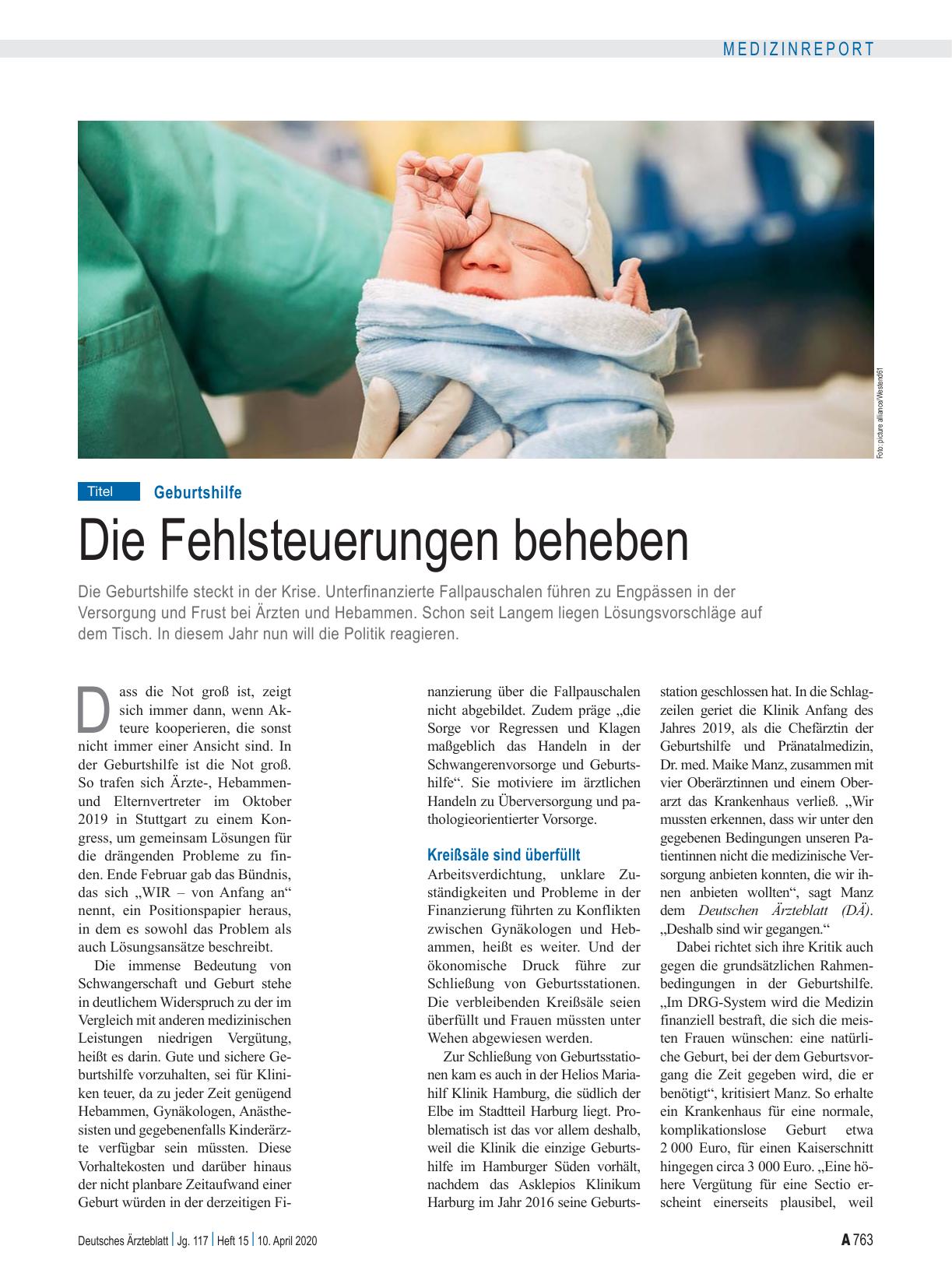 Vorschauseite 1: Geburtshilfe: Die Fehlsteuerungen beheben