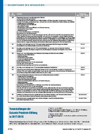 Vorschauseite 1: Veranstaltungen der Kaiserin Friedrich-Stiftung in 2017/2018