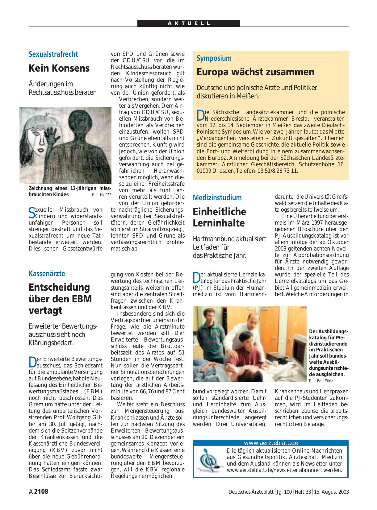 Vorschauseite 1: Kassenärzte: Entscheidung über den EBM vertagt