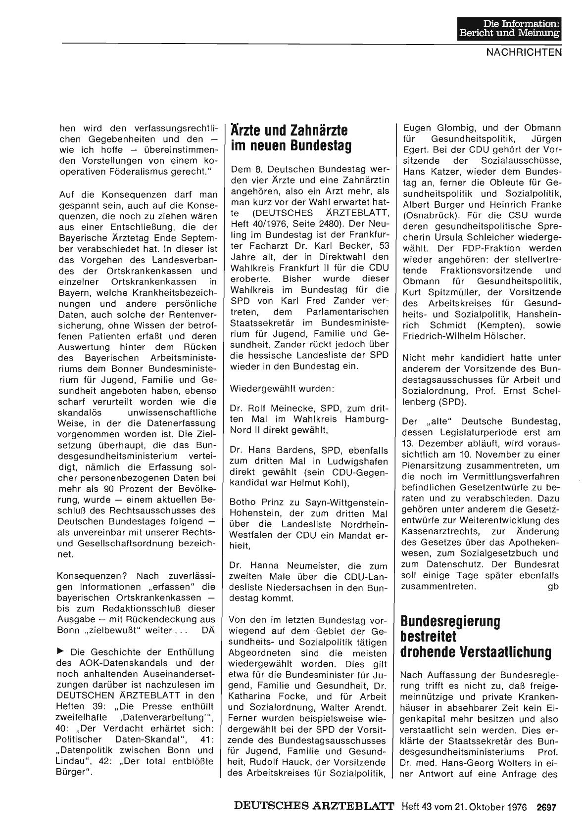 Vorschauseite 1: Bundesregierung bestreitet drohende Verstaatlichung