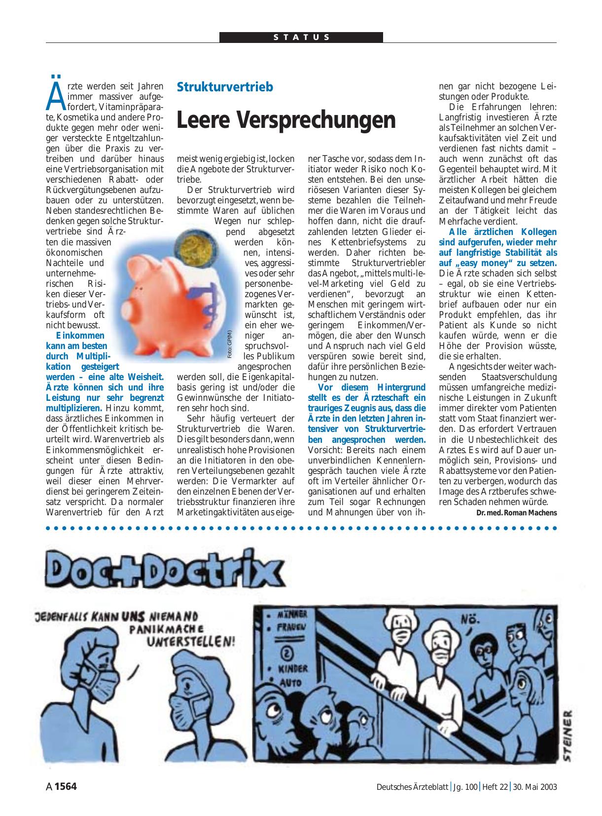 Vorschauseite 1: Strukturvertrieb: Leere Versprechungen