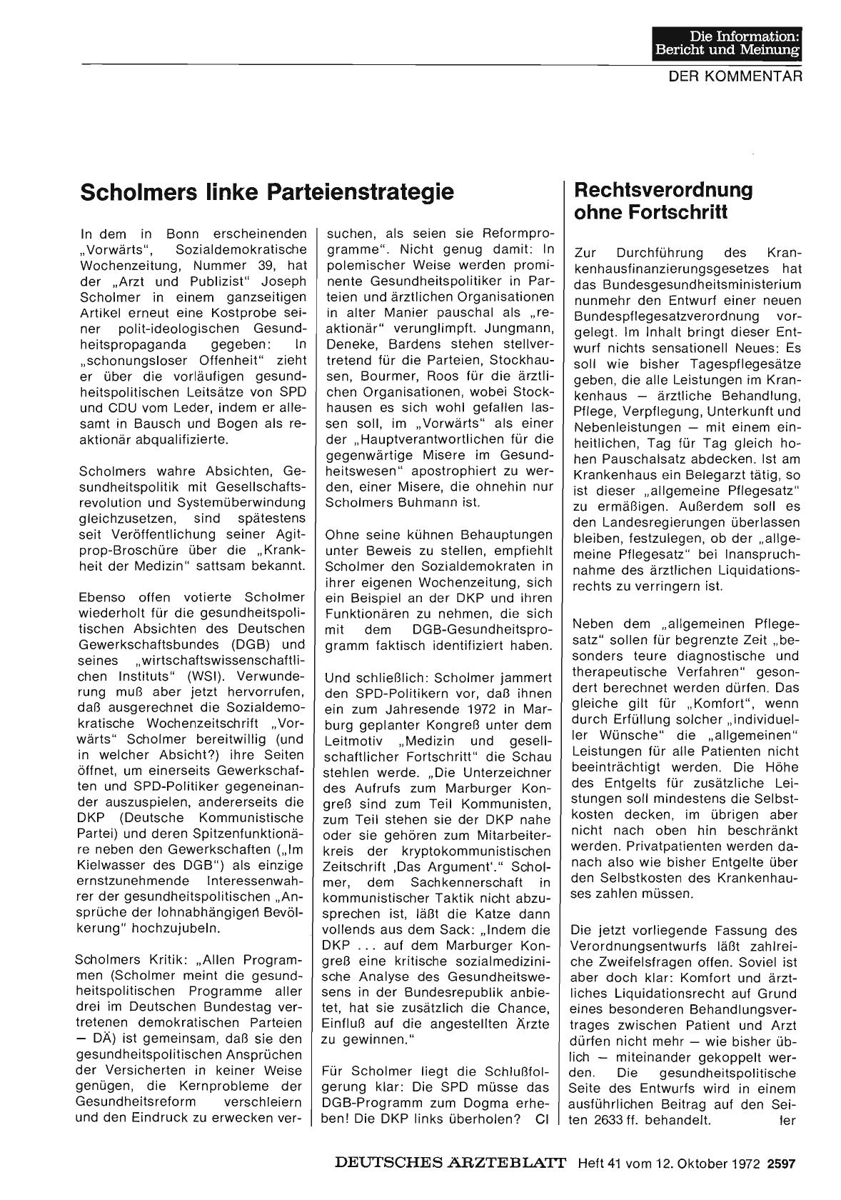 Vorschauseite 1: Rechtsverordnung ohne Fortschritt
