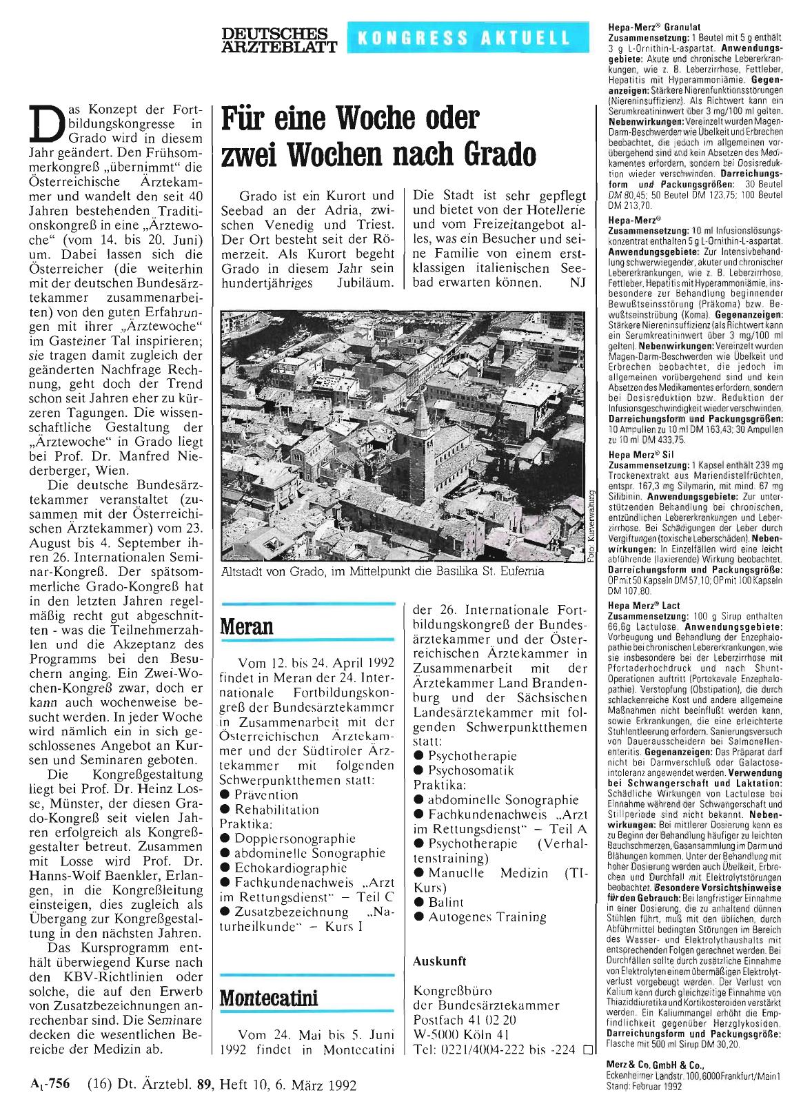Vorschauseite 1: Für eine Woche oder zwei Wochen nach Grado