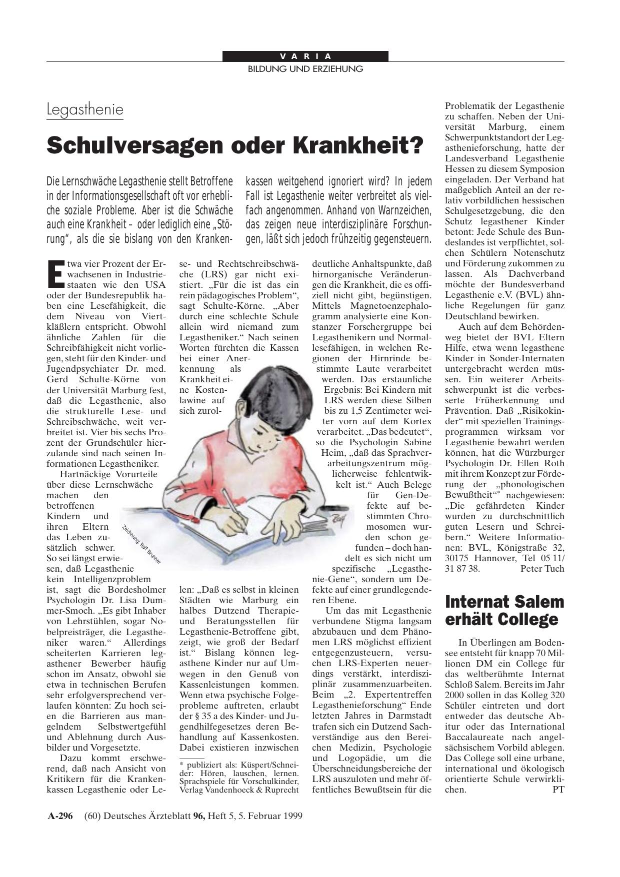 Vorschauseite 1: Internat Salem erhält College