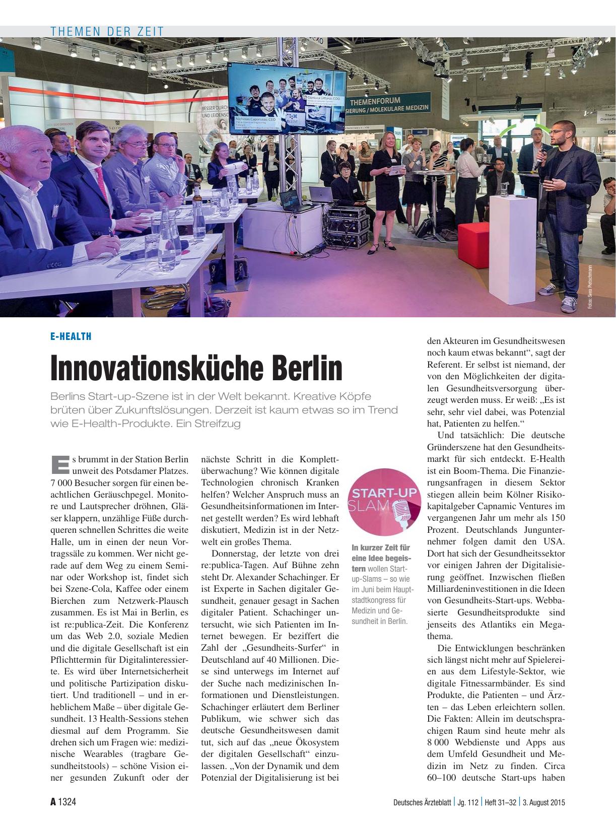 Vorschauseite 1: E-Health: Innovationsküche Berlin