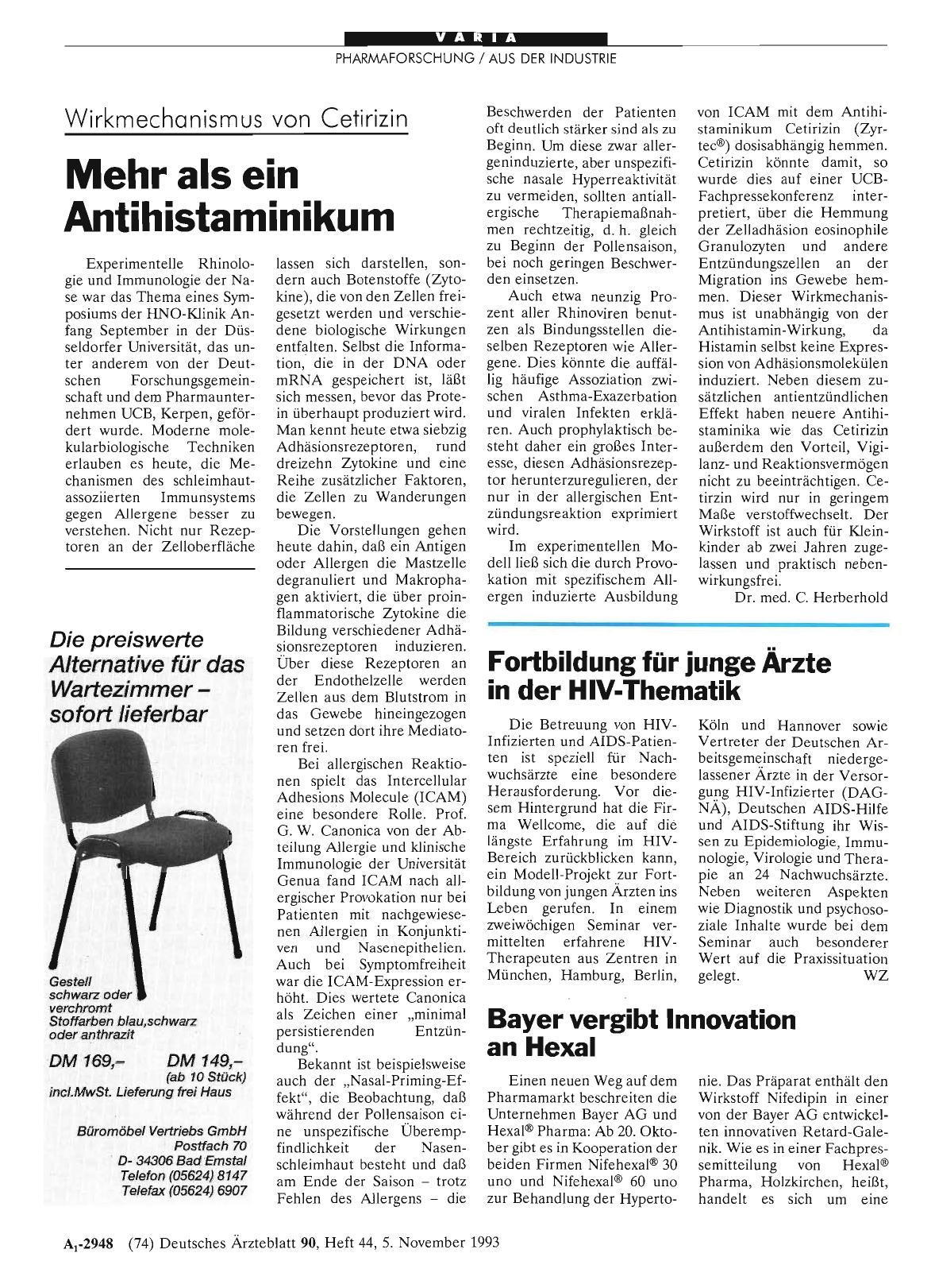 Vorschauseite 1: Bayer vergibt Innovation an Hexal