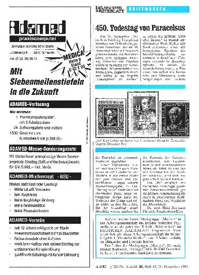 Vorschauseite 1: 450. Todestag von Paracelsus