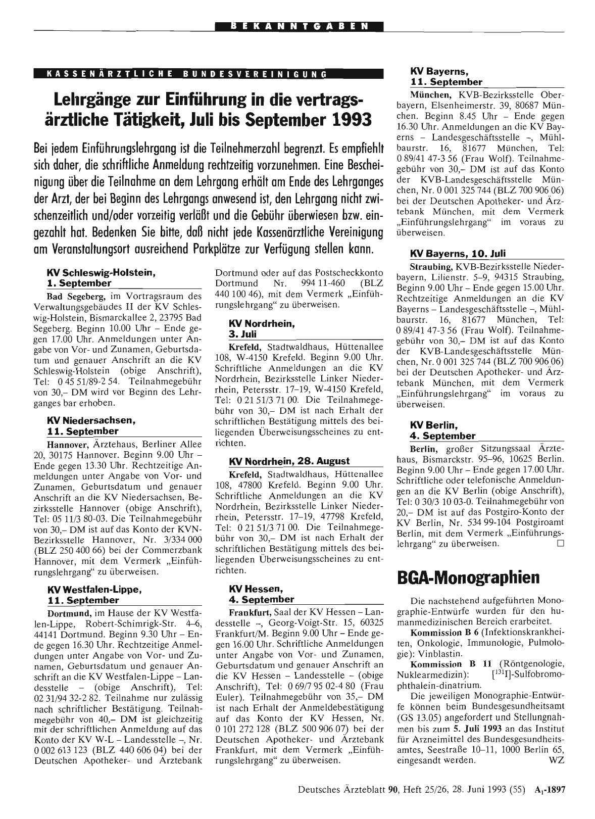 Vorschauseite 1: BGA-Monographien