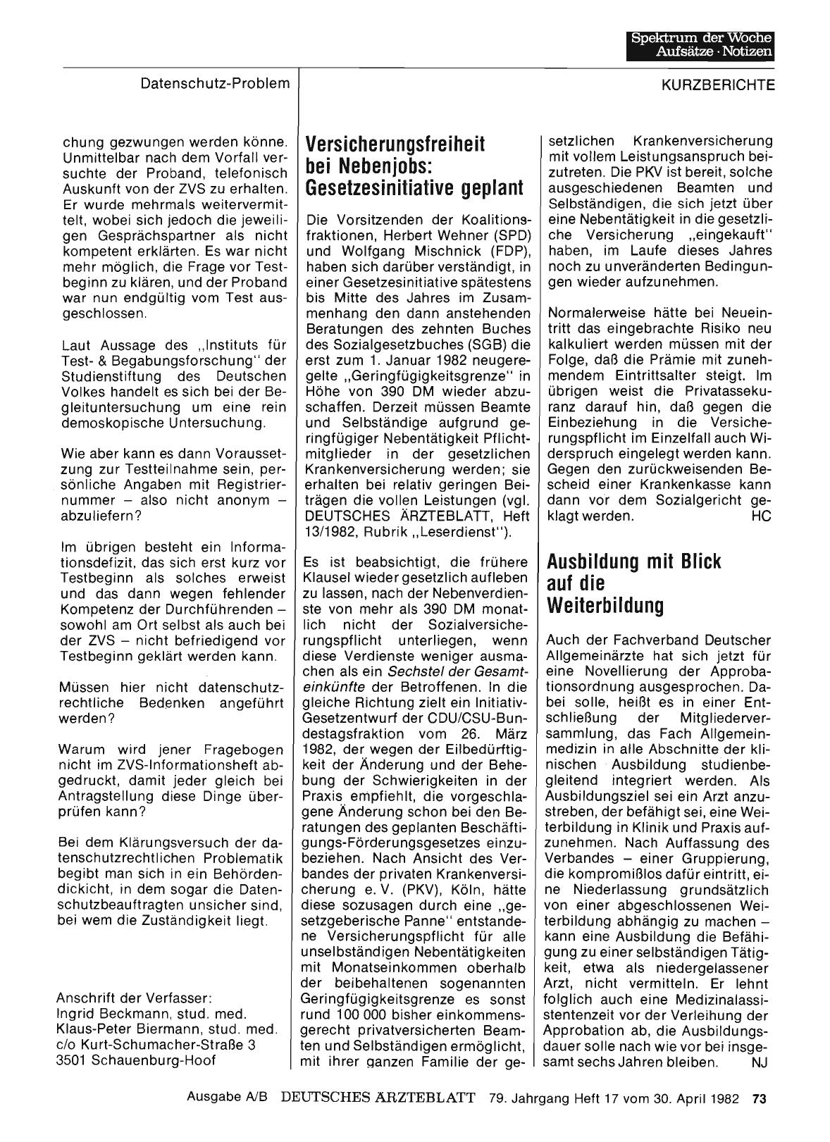 Vorschauseite 1: Versicherungsfreiheit bei Nebenjobs: Gesetzesinitiative geplant