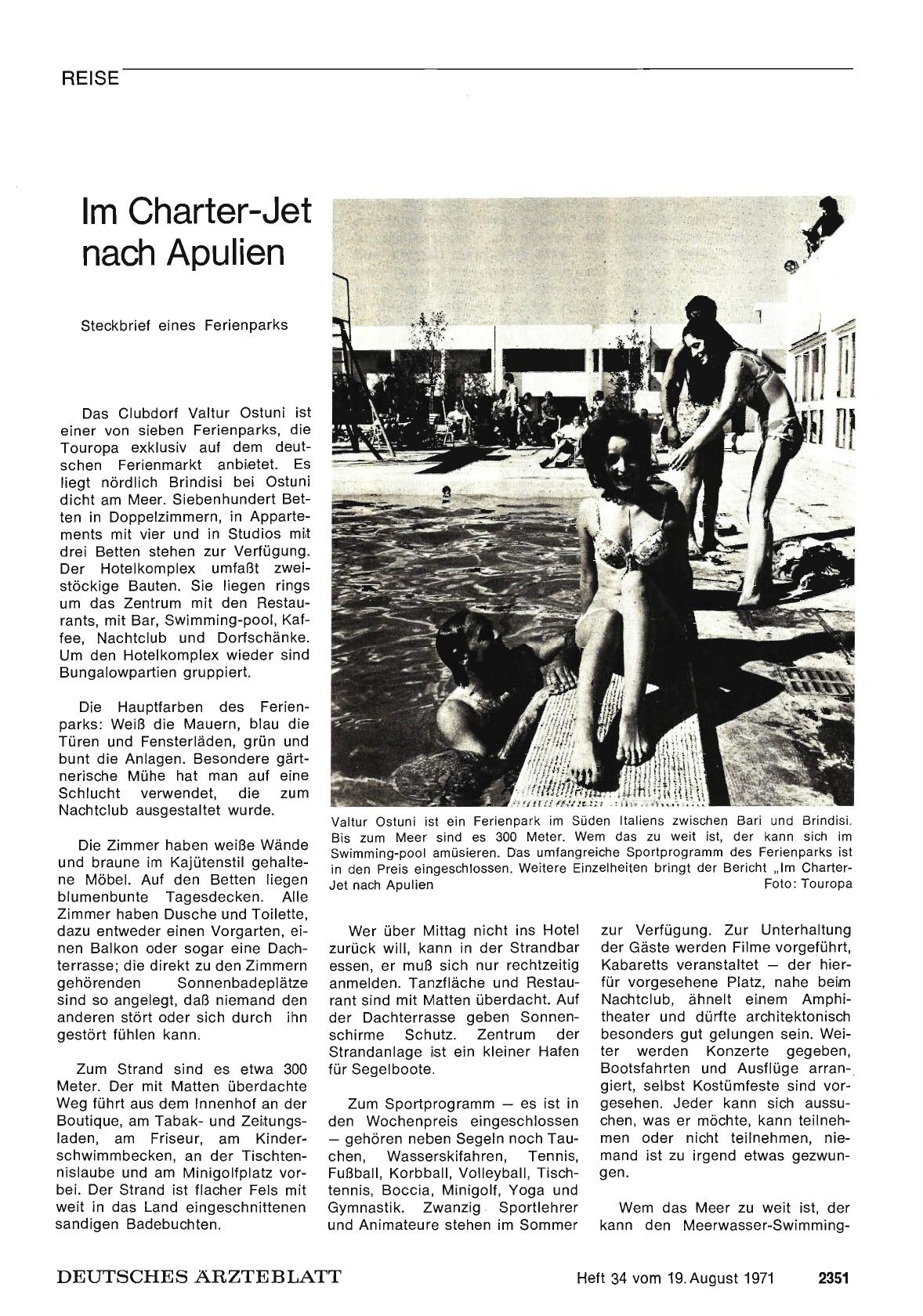 Vorschauseite 1: Im Charter-Jet nach Apulien