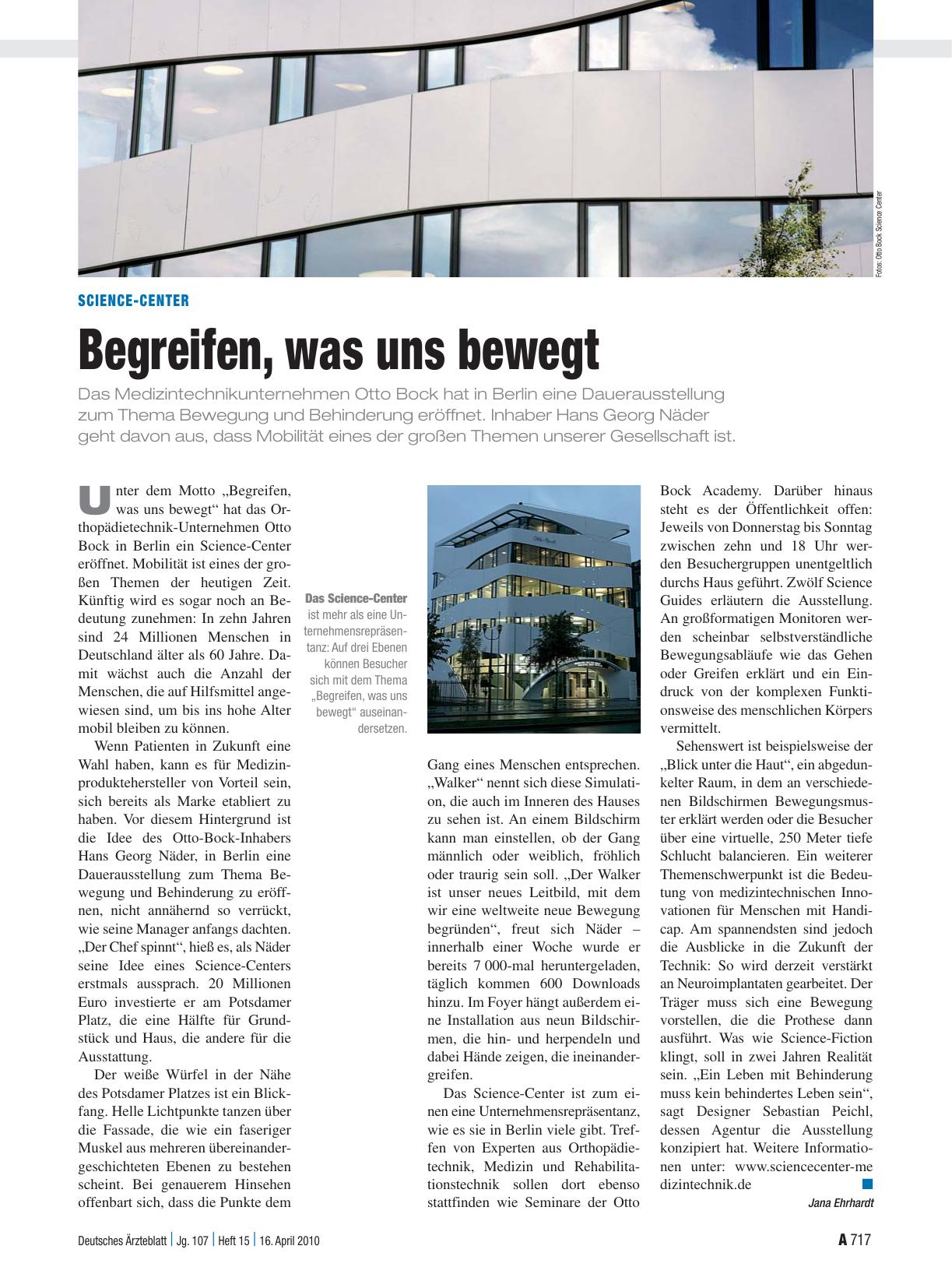 Vorschauseite 1: Science-Center: Begreifen, was uns bewegt