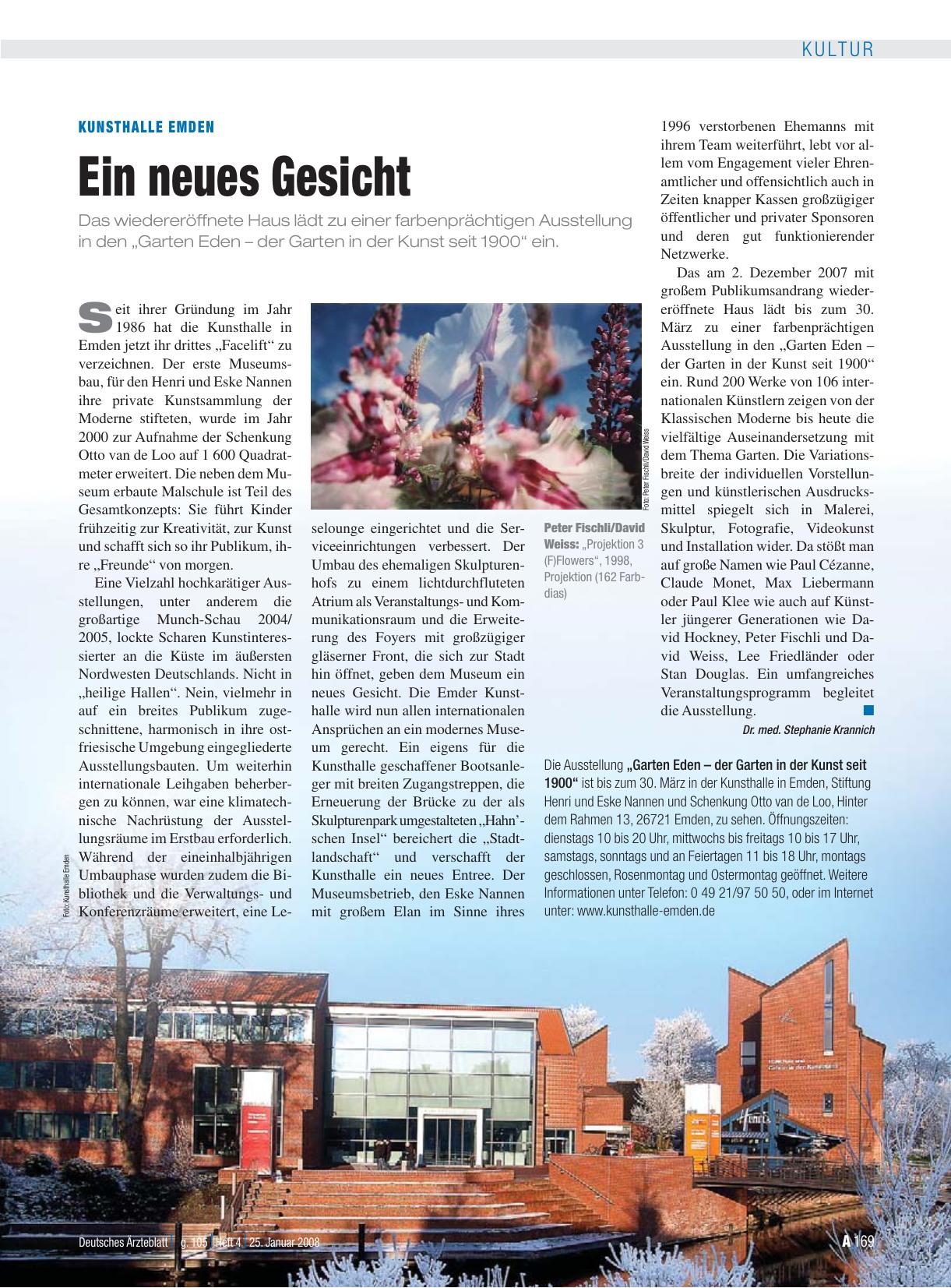 Vorschauseite 1: Kunsthalle Emden: Ein neues Gesicht