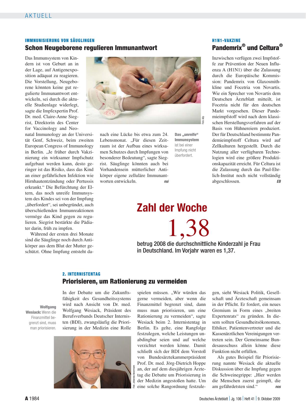 Vorschauseite 1: Zahl der Woche: 1, 38