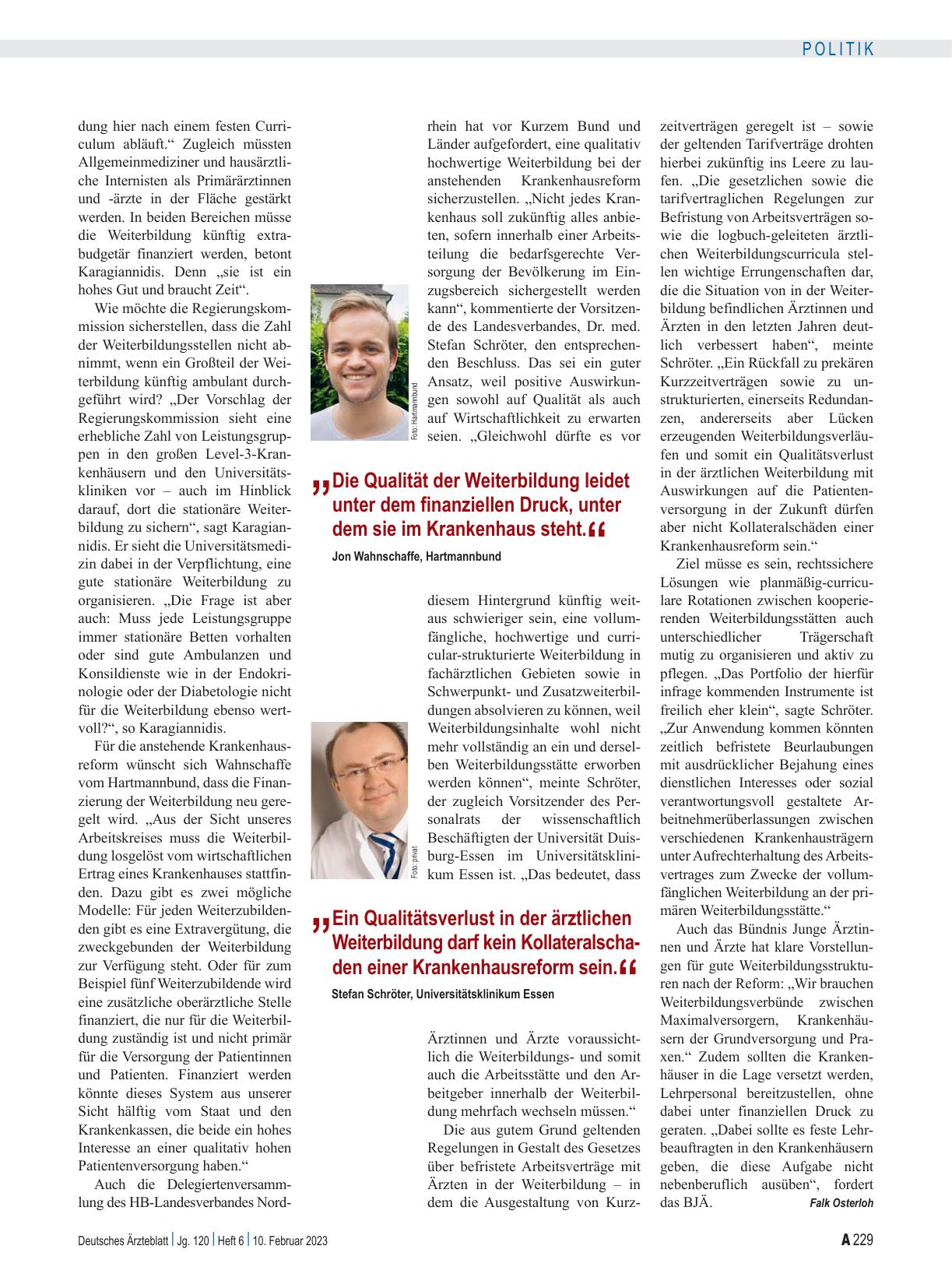 Vorschauseite 3: Krankenhausreform: Die Weiterbildung mitdenken