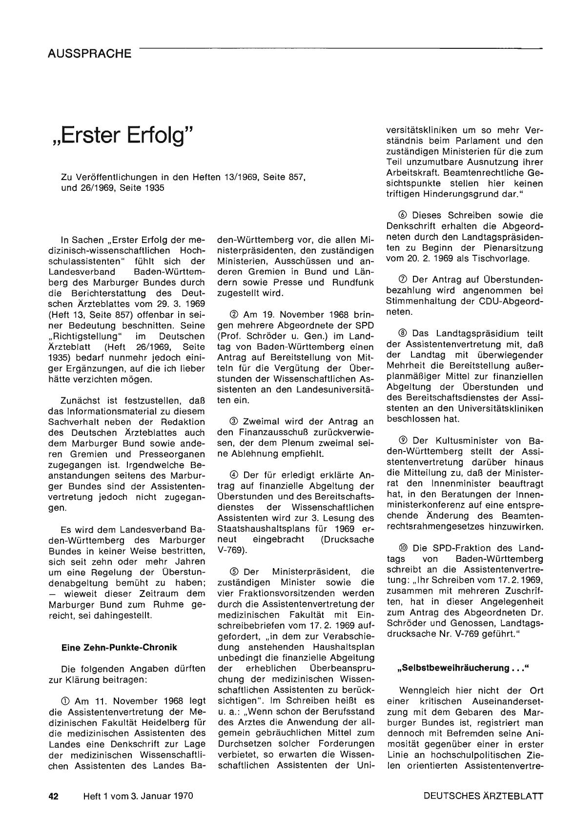 Vorschauseite 1: „Erster Erfolg"
