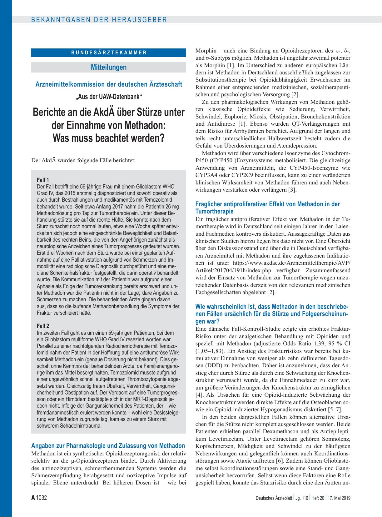 Vorschauseite 1: Arzneimittelkommission der deutschen Ärzteschaft: „Aus der UAW-Datenbank“