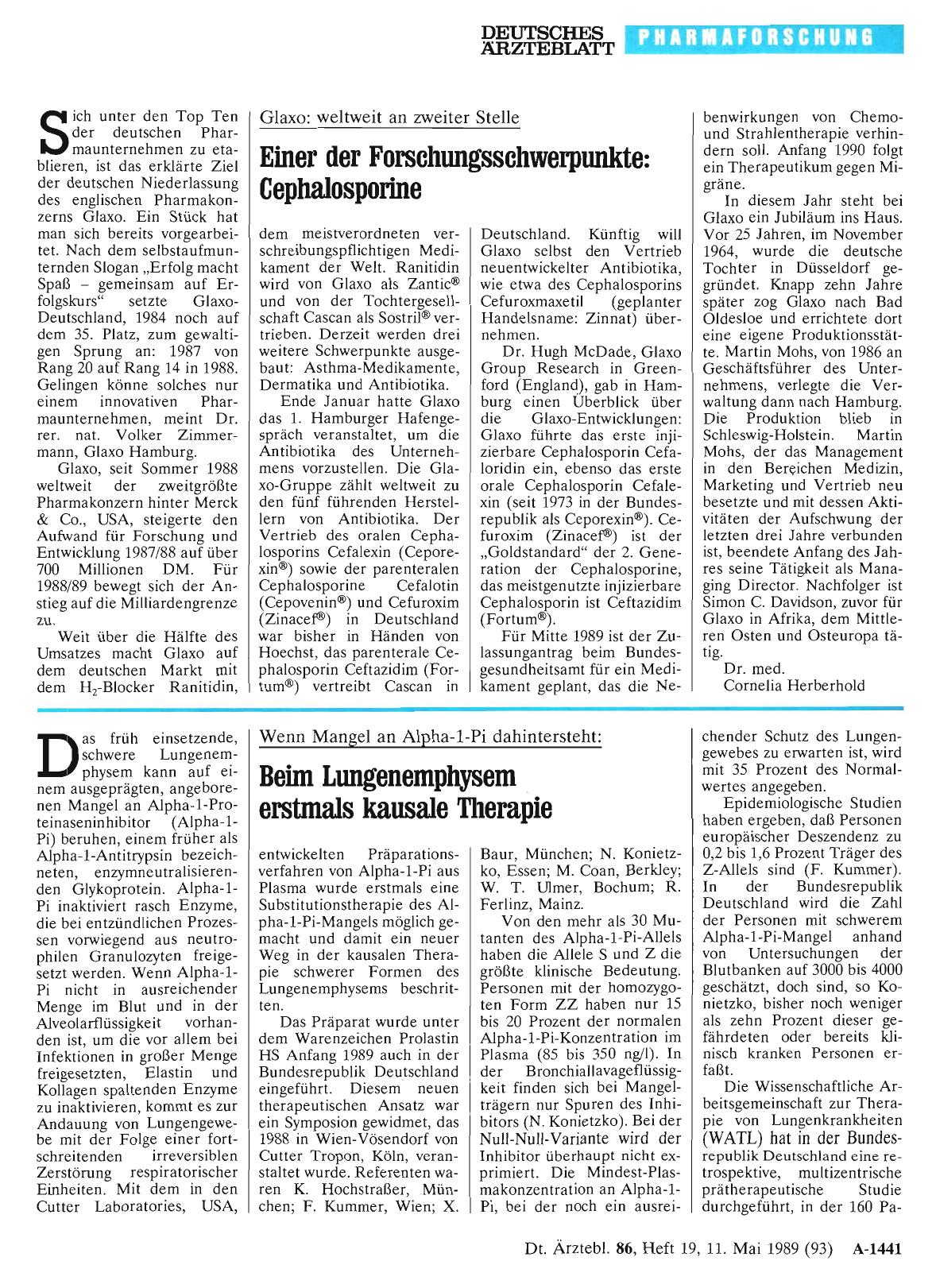 Vorschauseite 1: Wenn Mangel an Alpha-1-Pi dahintersteht: Beim Lungenemphysem erstmals kausale Therapie