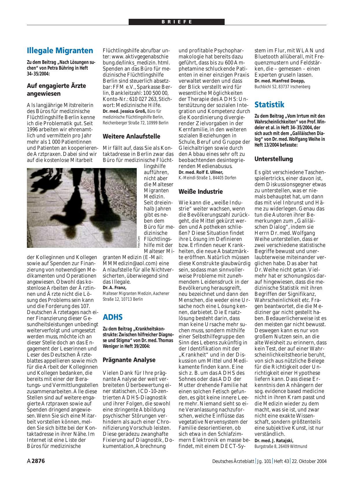 Vorschauseite 1: ADHS: Weiße Industrie