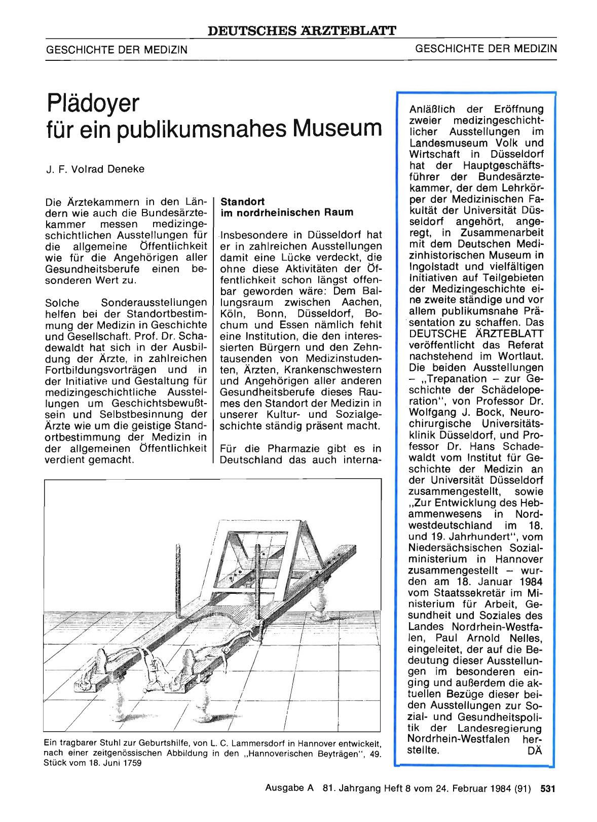 Vorschauseite 1: Plädoyer für ein publikumsnahes Museum