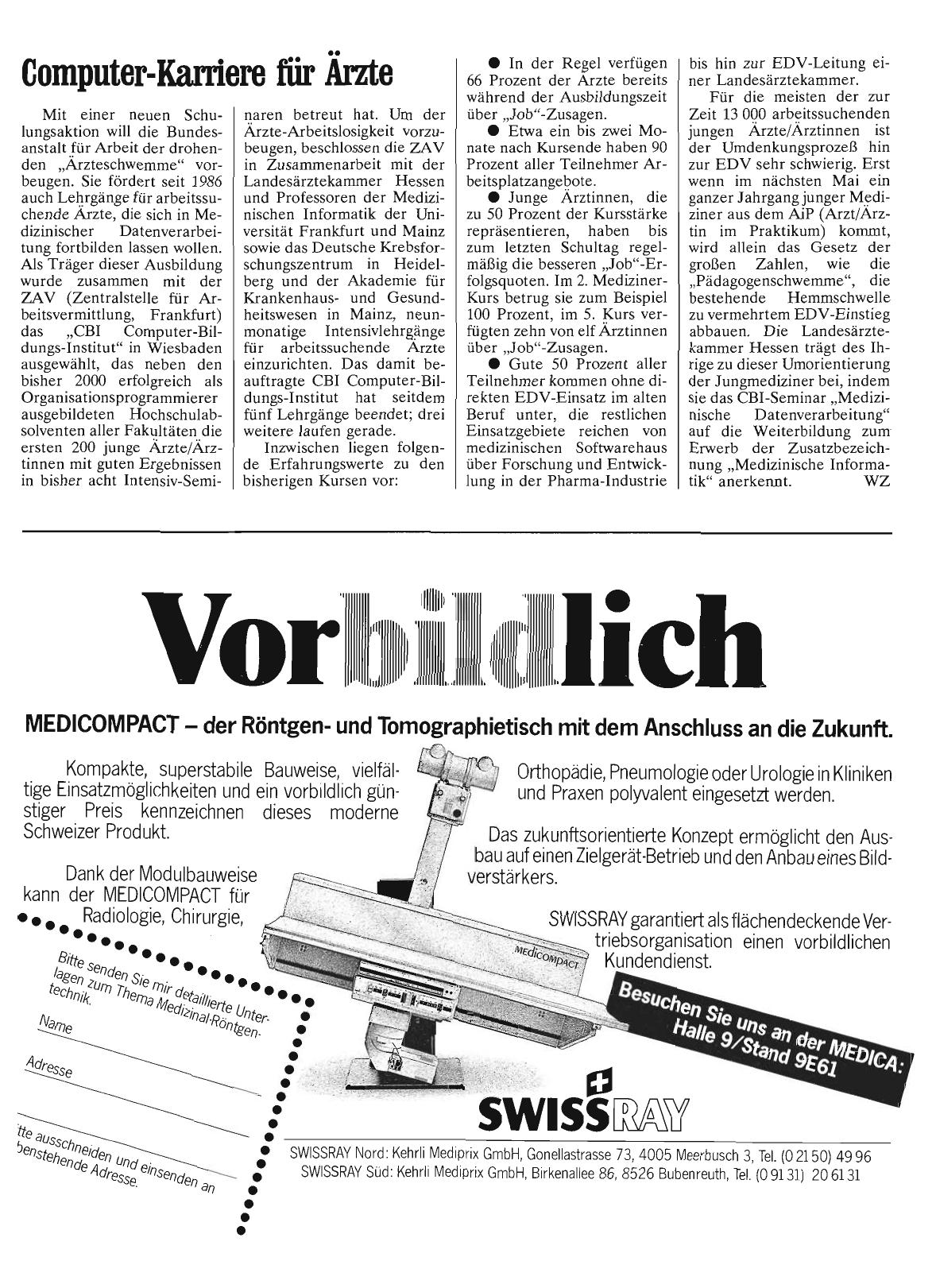 Vorschauseite 1: Computer-Karriere für Ärzte