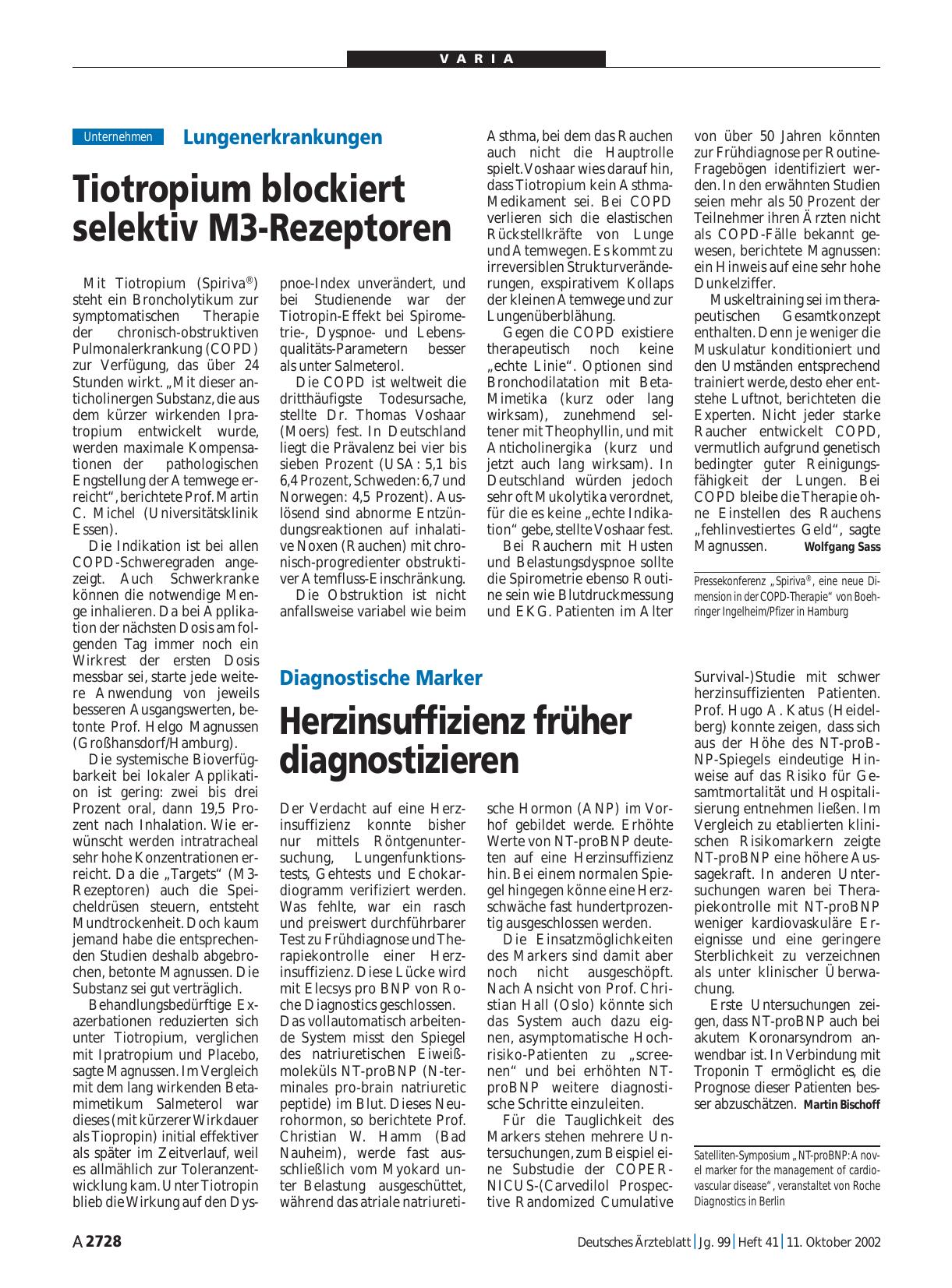 Vorschauseite 1: Diagnostische Marker: Herzinsuffizienz früher diagnostizieren