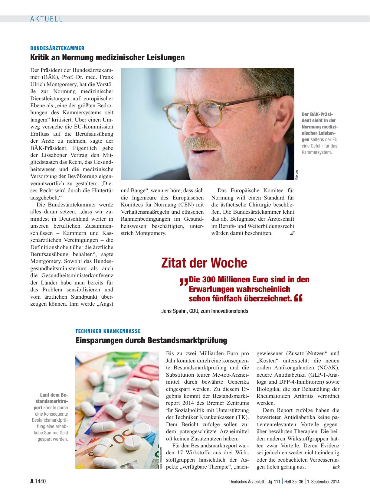 Vorschauseite 1: Zitat der Woche