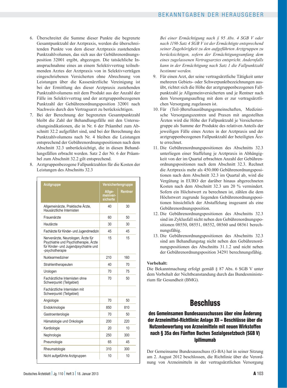 Vorschauseite 1: Beschluss des Gemeinsamen Bundesausschusses über eine Änderung der Arzneimittel-Richtlinie: Anlage XII – Beschlüsse über die Nutzenbewertung von Arzneimitteln mit neuen Wirkstoffe…