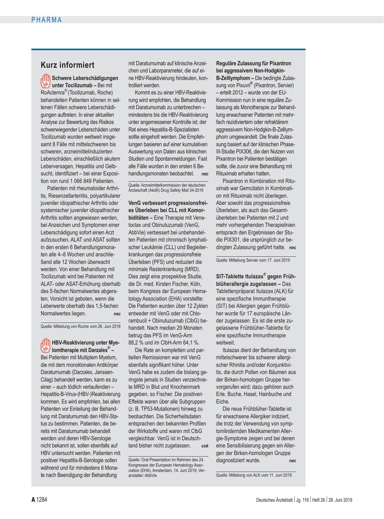 Vorschauseite 1: Kurz informiert