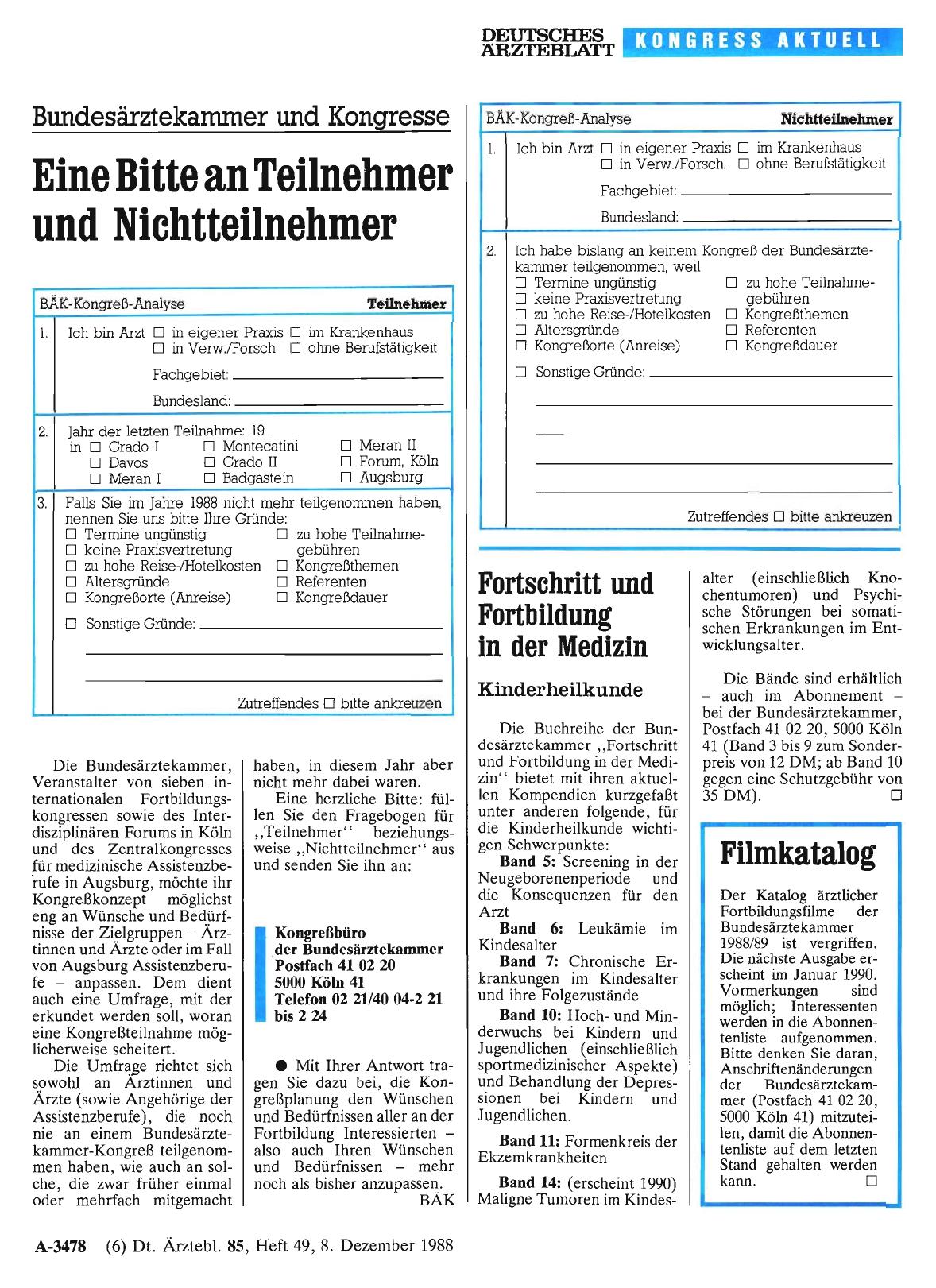 Vorschauseite 1: Fortschritt und Fortbildung in der Medizin: Kinderheilkunde