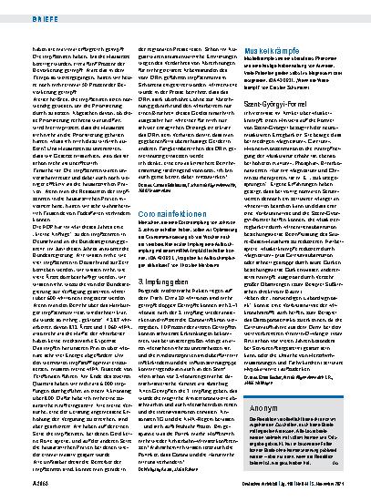 Vorschauseite 1: Coronainfektionen: 3. Impfung geben