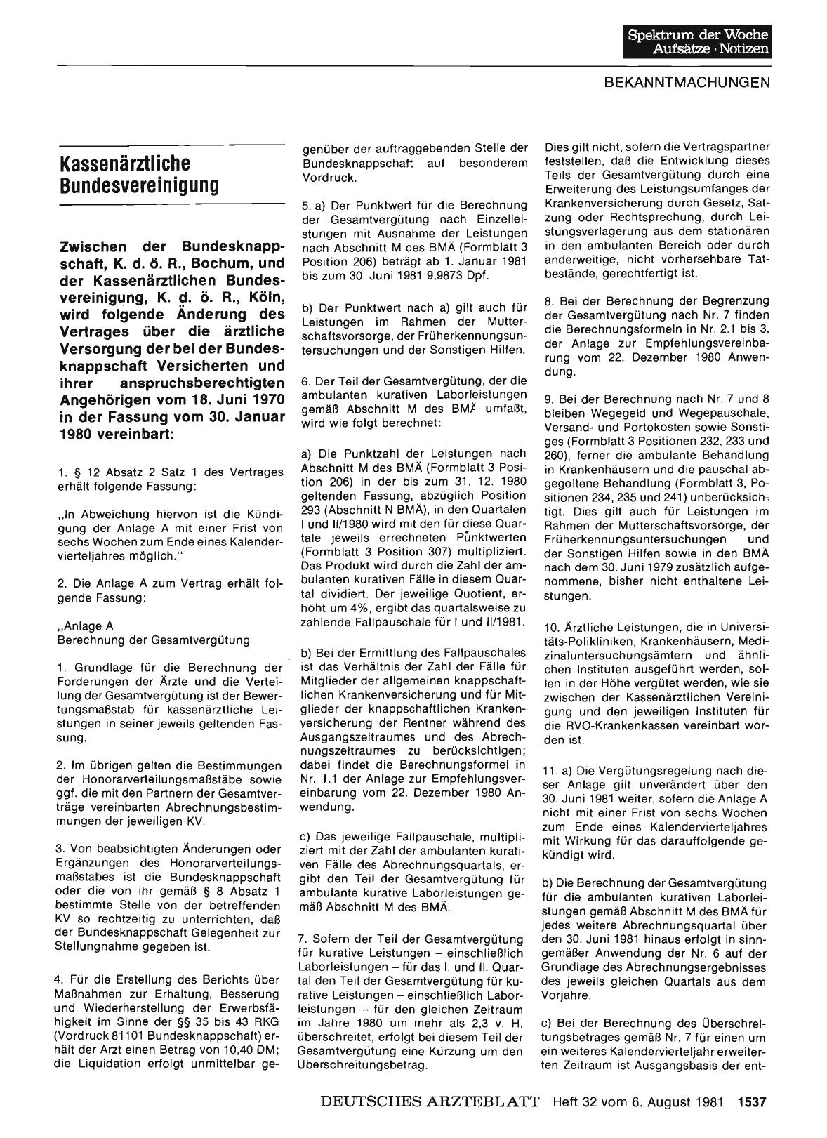 Vorschauseite 1: Kassenärztliche Bundesvereinigung