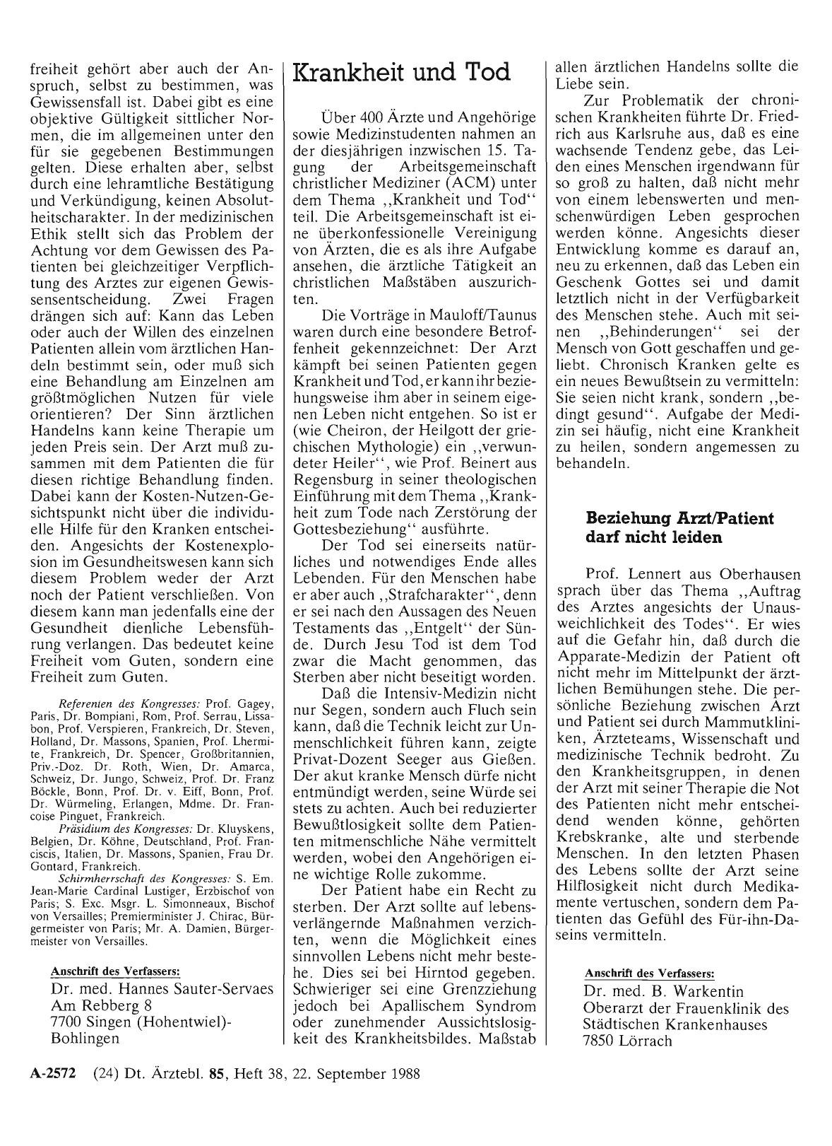 Vorschauseite 1: Krankheit und Tod