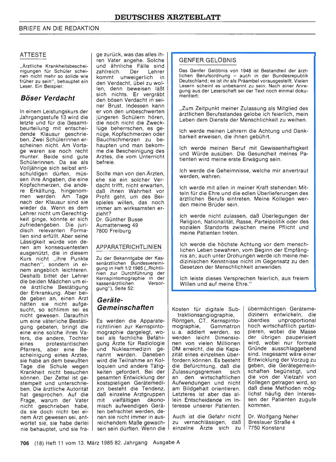 Vorschauseite 1: ATTESTE: Böser Verdacht