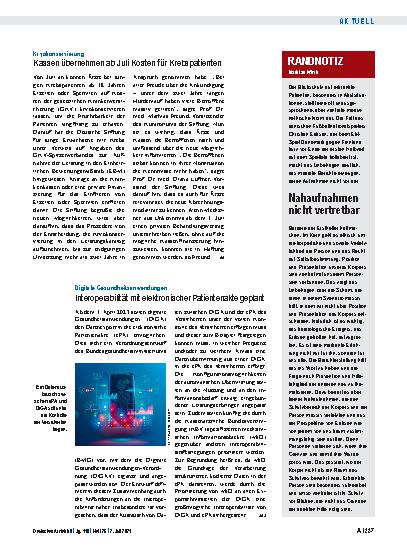 Vorschauseite 1: Randnotiz: Nahaufnahmen nicht vertretbar