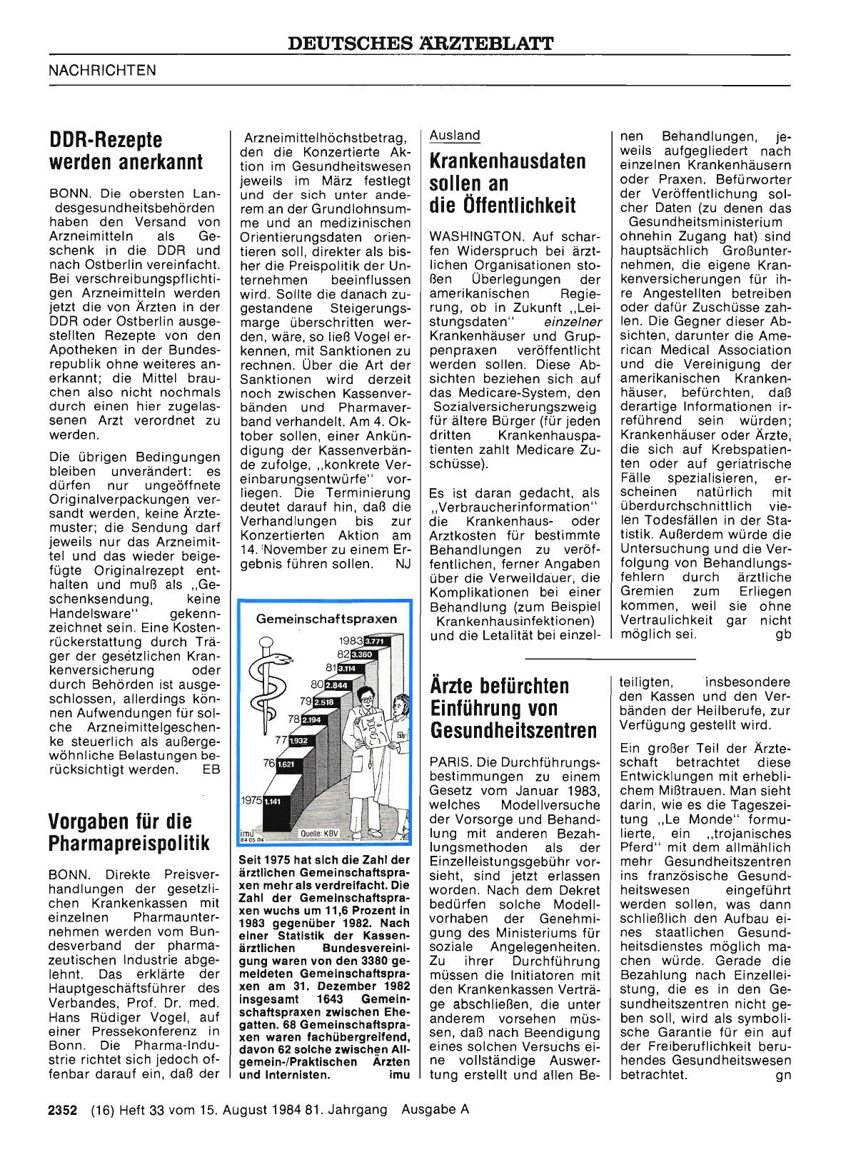 Vorschauseite 1: Krankenhausdaten sollen an die Öffentlichkeit