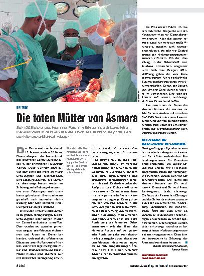 Vorschauseite 1: Eritrea: Die toten Mütter von Asmara
