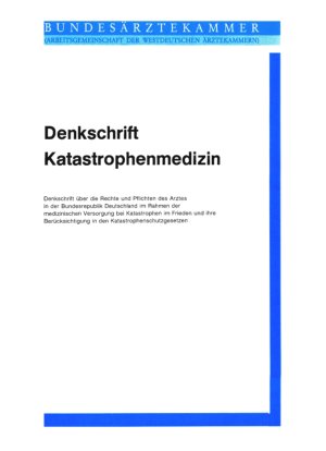 Vorschauseite 1: Denkschrift Katastrophenmedizin