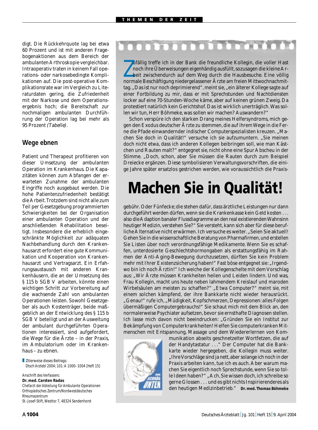 Vorschauseite 1: Machen Sie in Qualität!