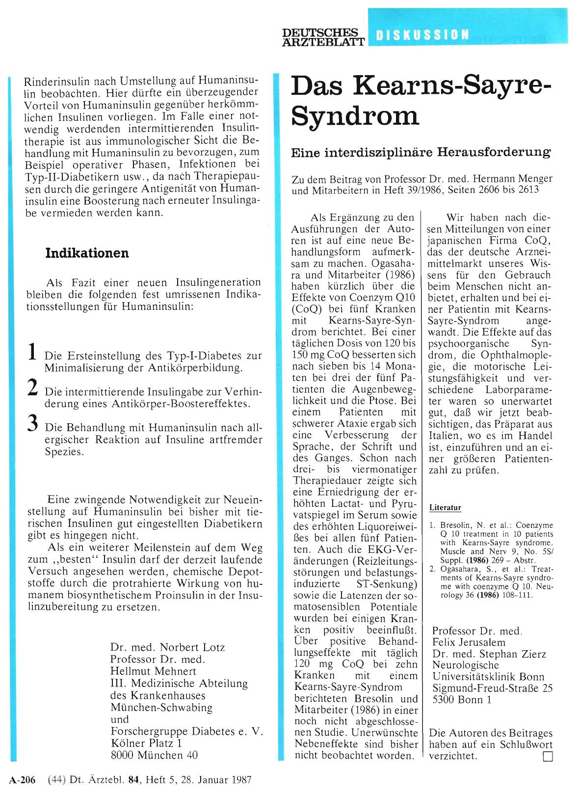 Vorschauseite 1: Das Kearns-Sayre-Syndrom: Eine interdisziplinäre Herausforderung
