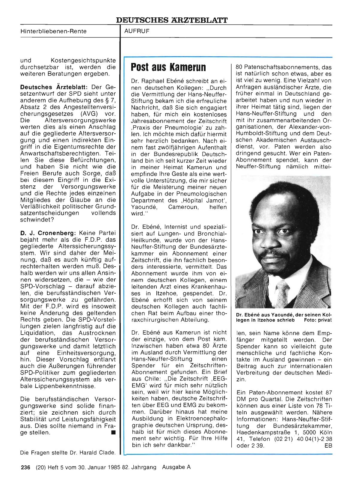 Vorschauseite 1: Post aus Kamerun