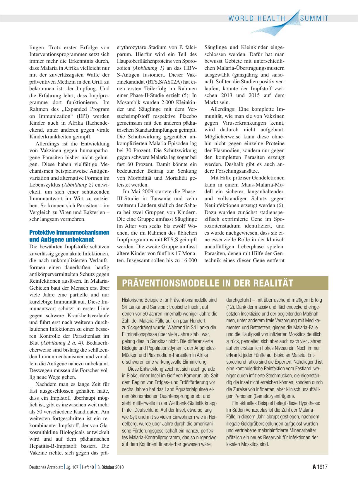 Vorschauseite 2: Malaria: Fieberhafte Suche nach einem Impfstoff
