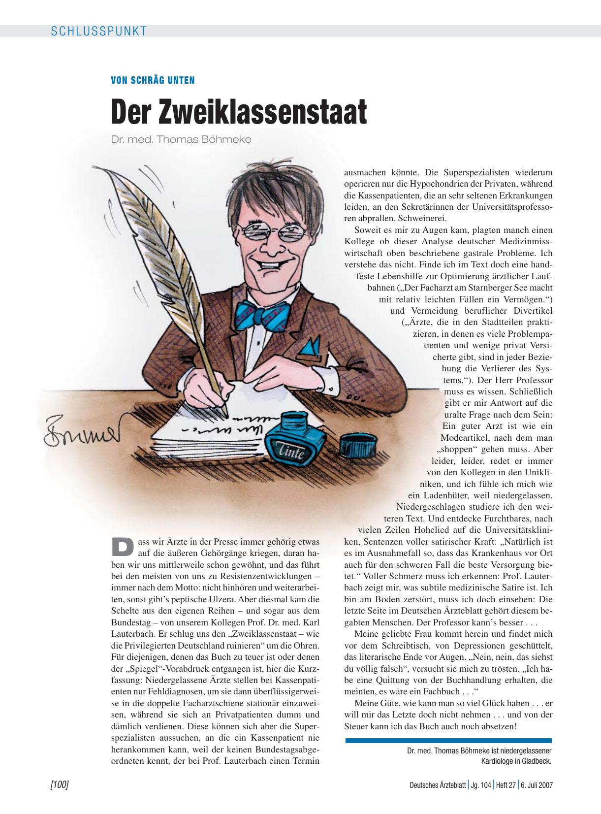 Vorschauseite 1: Von schräg unten: Der Zweiklassenstaat