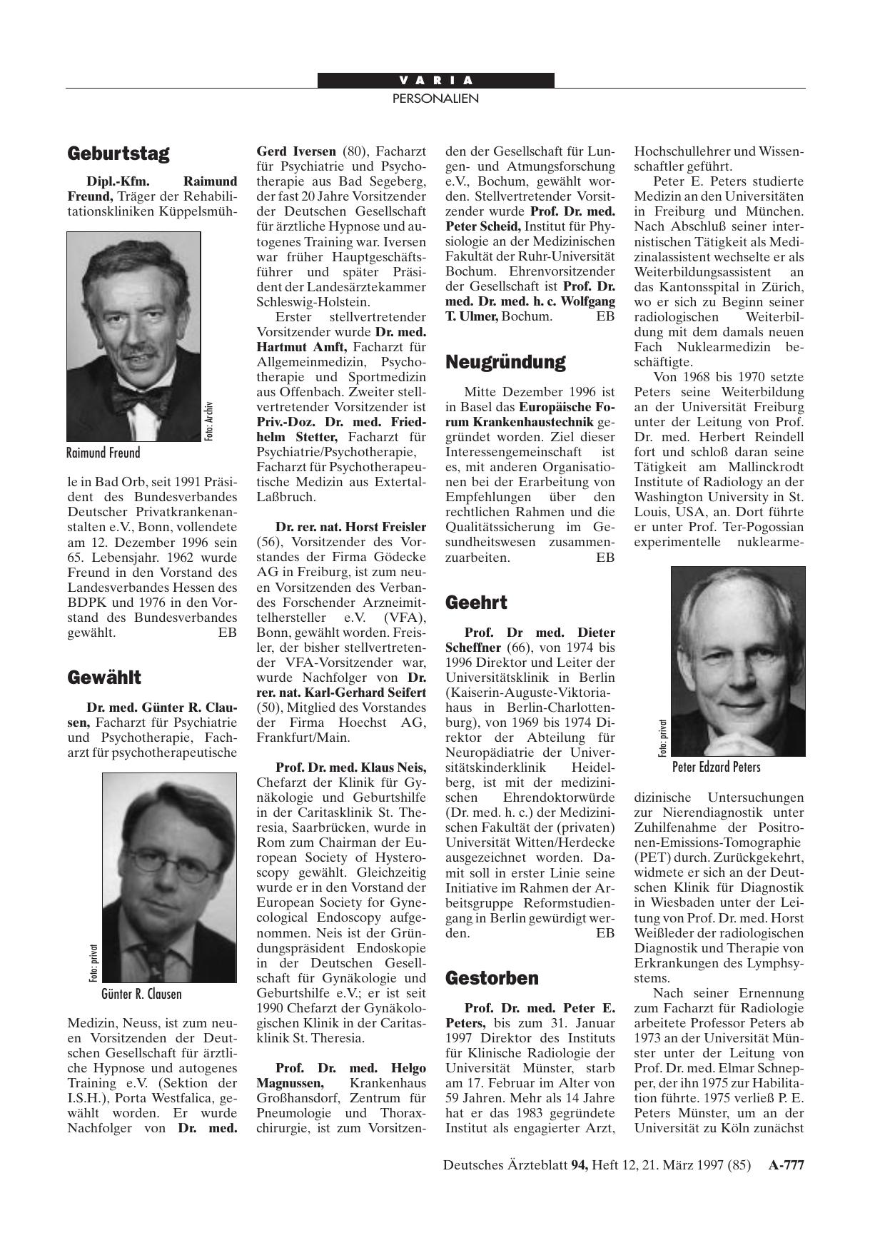 Vorschauseite 1: Geehrt