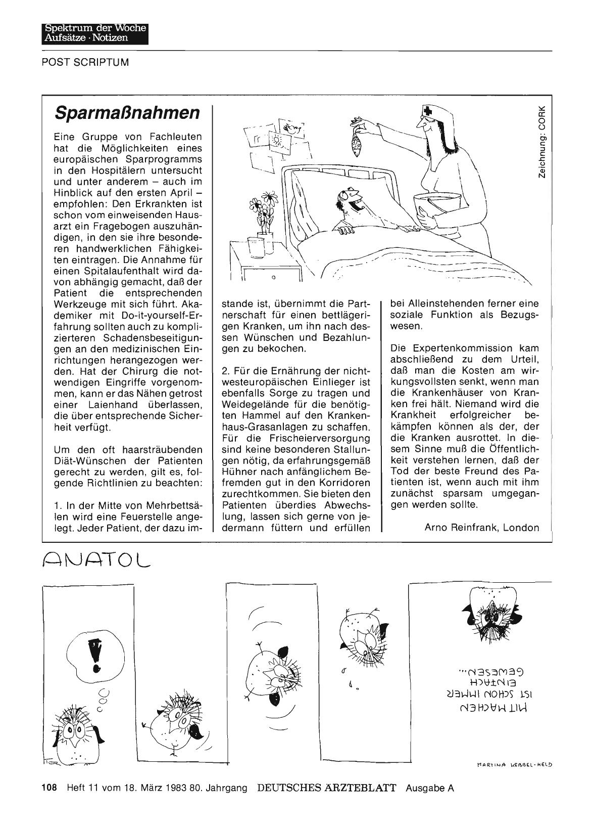 Vorschauseite 1: Sparmaßnahmen