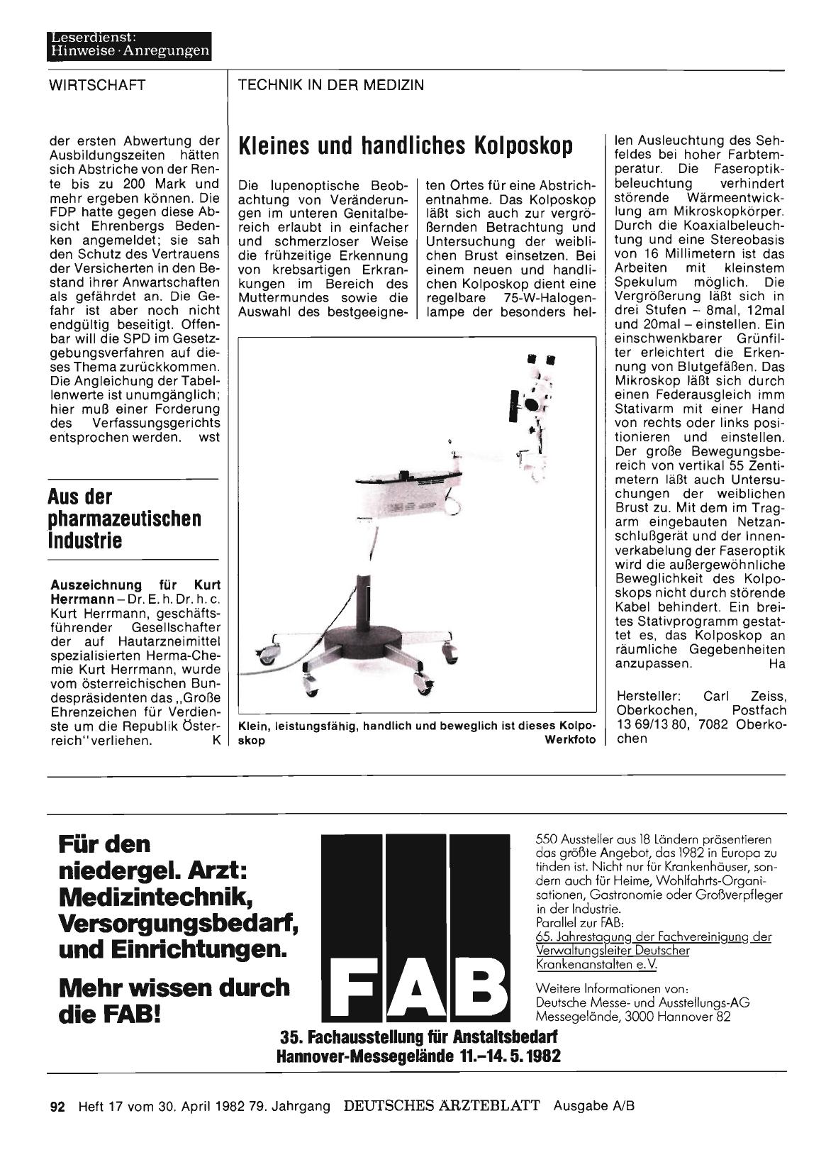 Vorschauseite 1: Aus der pharmazeutischen Industrie