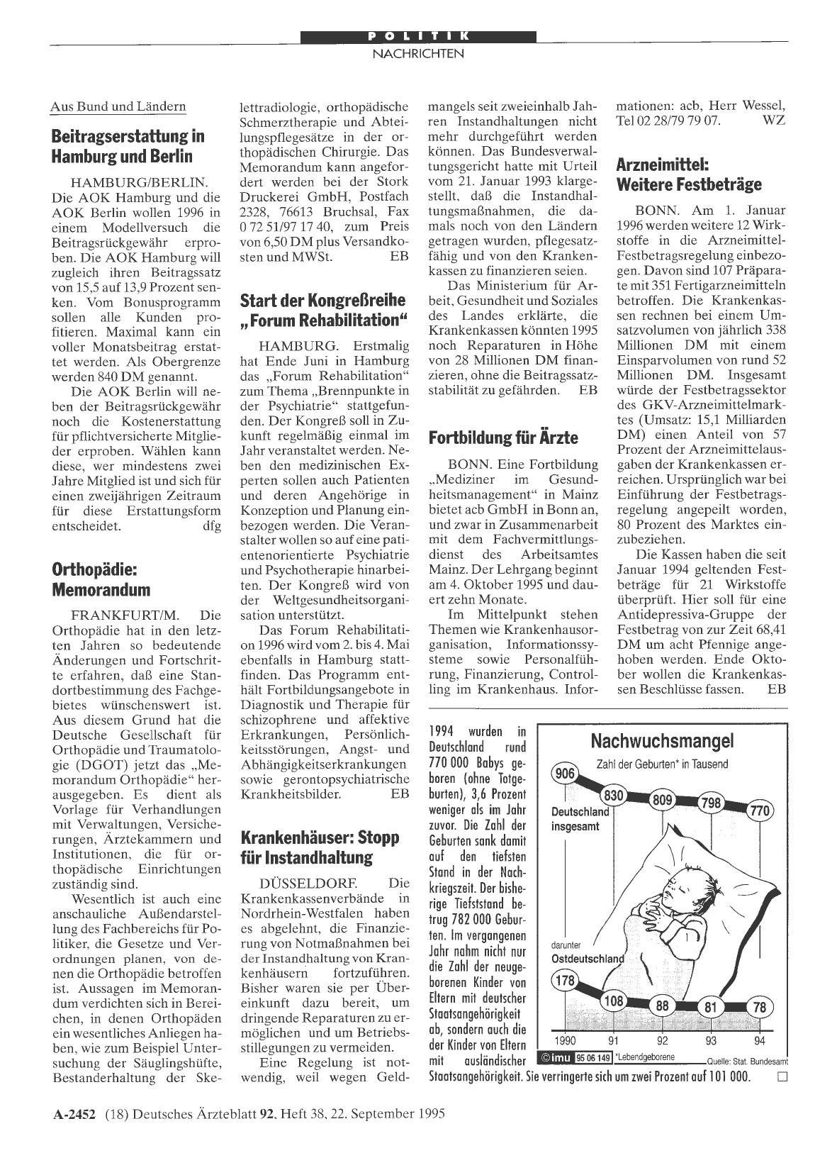 Vorschauseite 1: Arzneimittel: Weitere Festbeträge