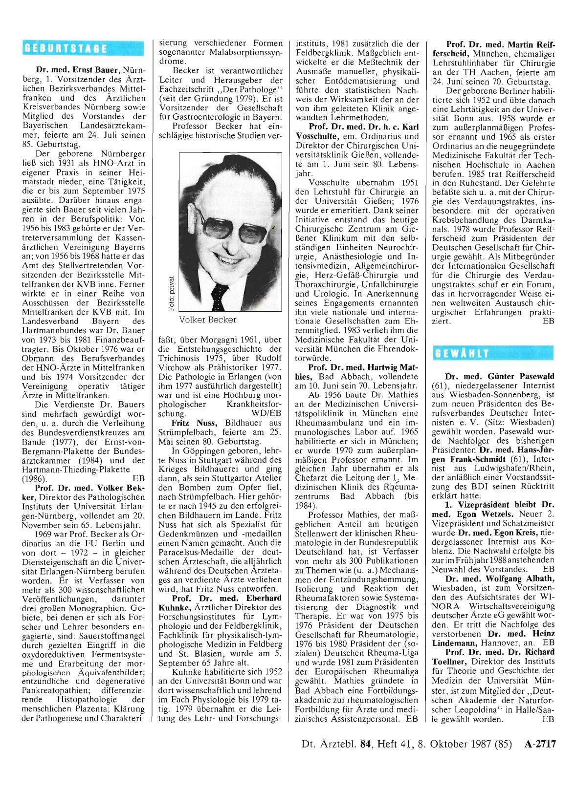 Vorschauseite 1: Geburtstage