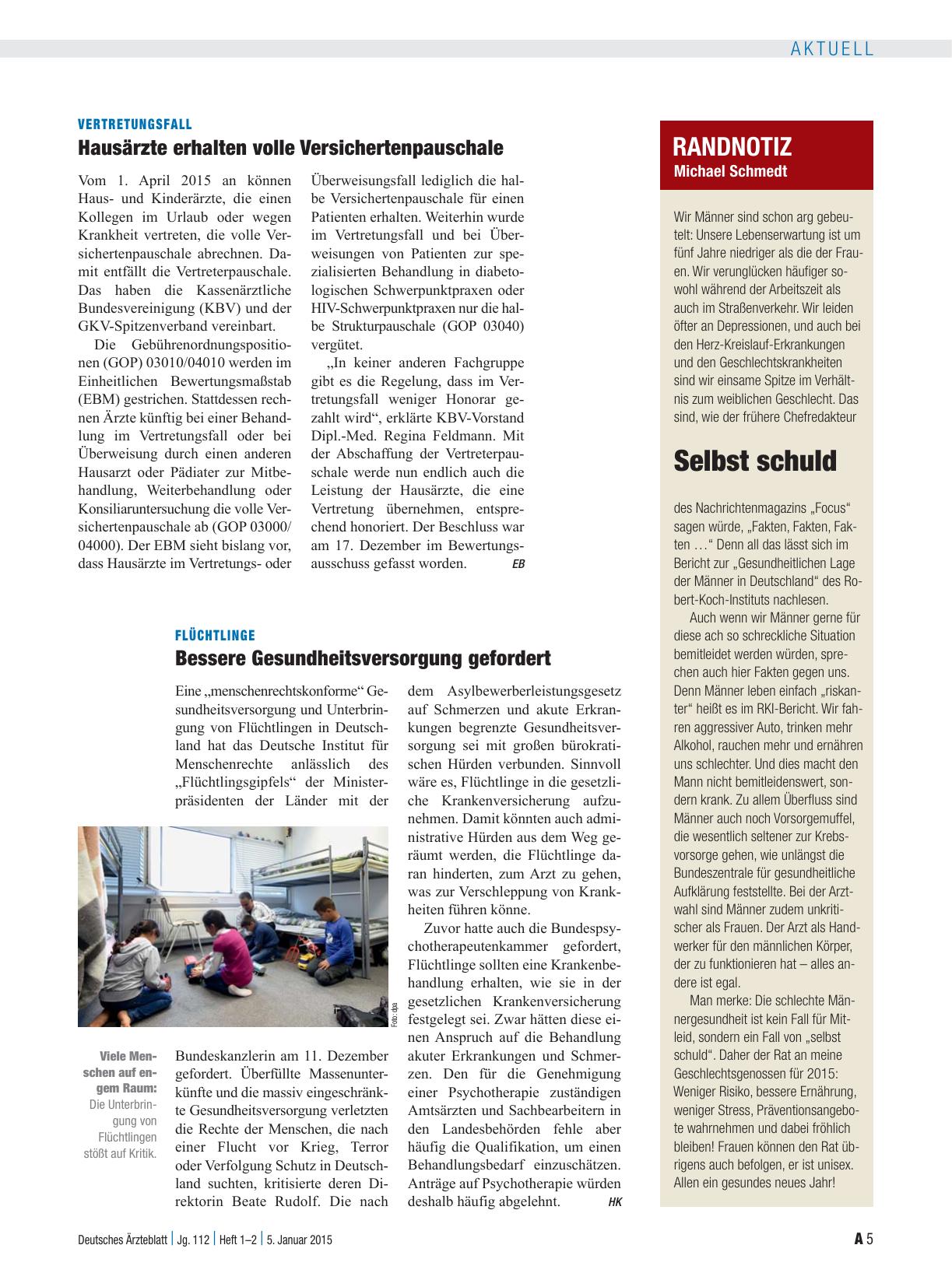 Vorschauseite 1: Randnotiz: Selbst schuld