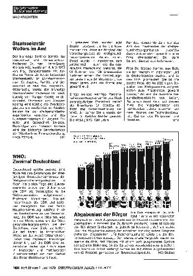 Vorschauseite 1: WHO: Zweimal Deutschland