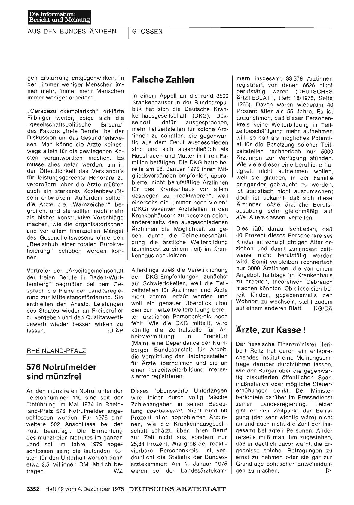 Vorschauseite 1: Ärzte, zur Kasse!